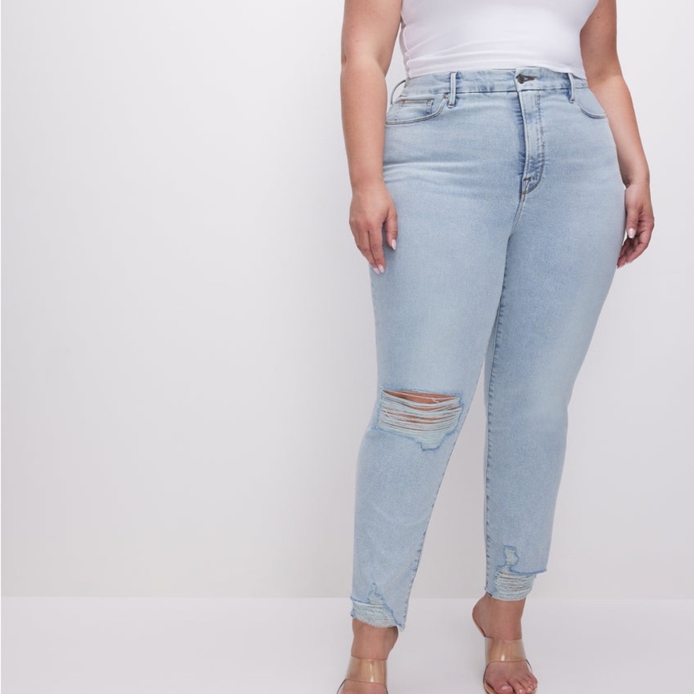 Good American Light Blue High Rise Jeans